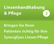 Linsenhandhabung und Pflegebanner